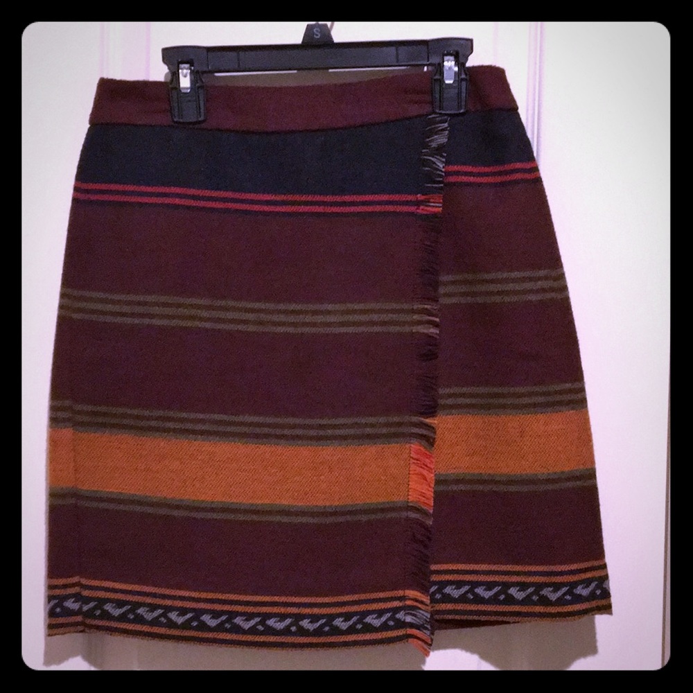 Faux wrap blanket skirt